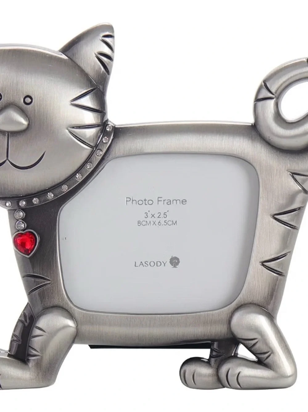 Silver Cat Photo Frame - Silver Cat Picture Frame